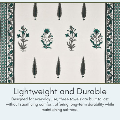 Madhuban Waffle Cotton Towel Set (1 Bath + 2 Hand)