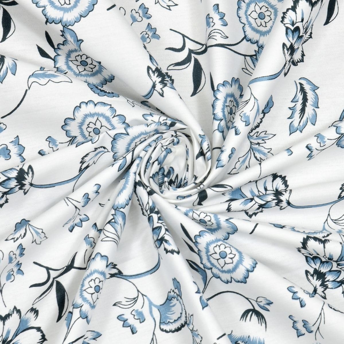 Mafatlal Classic Comfort Bedsheet – Gold & Blue, Single, Cotton