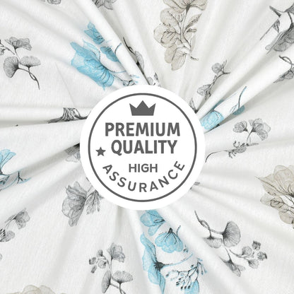 Mafatlal Spring Glory Bedsheet – Snow White, King, Cotton