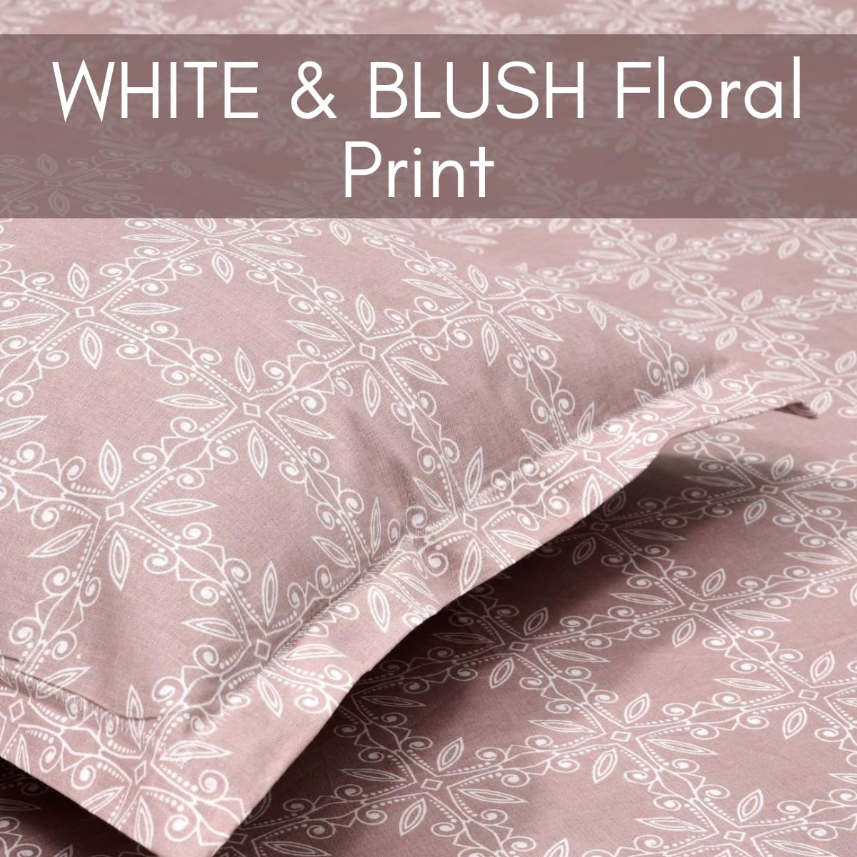 Mafatlal Classic Comfort Bedsheet – Dusty Pink, Double, Cotton