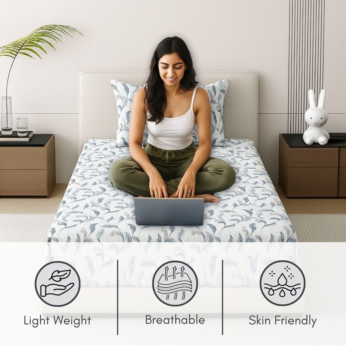 Classic Comfort Single Bed Cotton Bedsheet