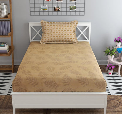 Mafatlal Luxe Bedsheet – Chocolate Brown, Single, Cotton Blend