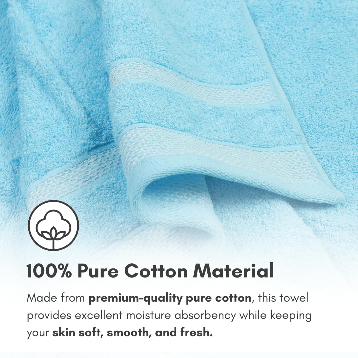 Mafatlal Daffodil Bath Towel – Grn/Blu, Cotton