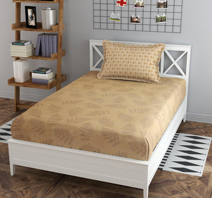 Mafatlal Luxe Bedsheet – Chocolate Brown, Single, Cotton Blend