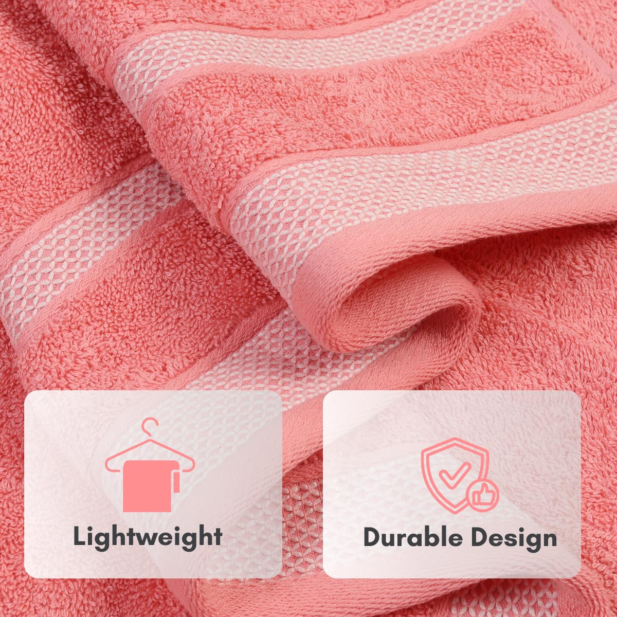 Mafatlal Daffodil Bath Towel – BLU/Pink, Cotton