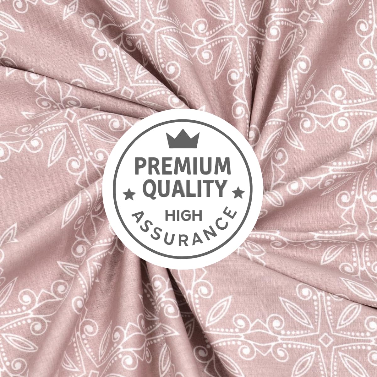 Mafatlal Classic Comfort Bedsheet – Dusty Pink, Double, Cotton