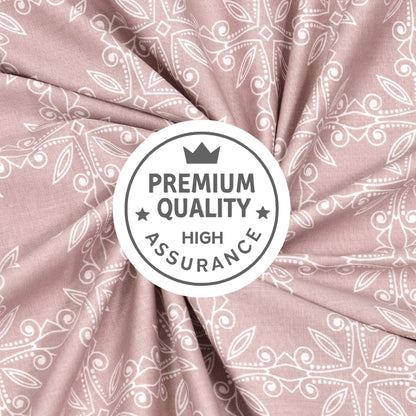 Mafatlal Classic Comfort Bedsheet – Dusty Pink, Double, Cotton