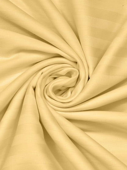 Mafatlal Italian Stripe Bedsheet – Camel, King, Cotton