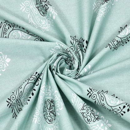 Mafatlal Classic Comfort Bedsheet – olive, Single, Cotton