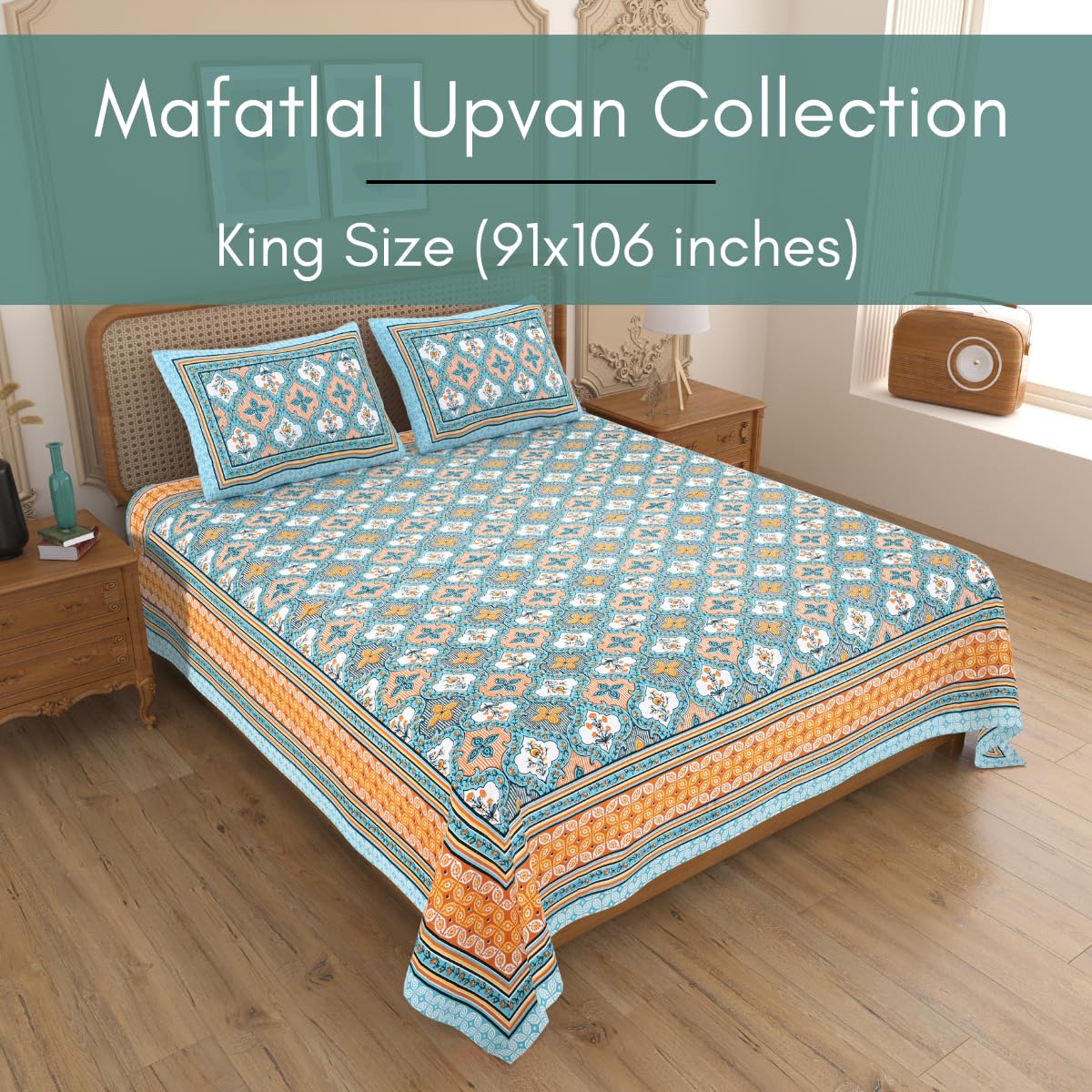 Upvan Double Bed Cotton Bedsheet