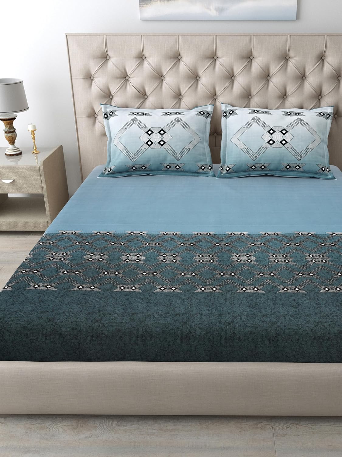 Autumn Delight King Size Cotton Bedsheet