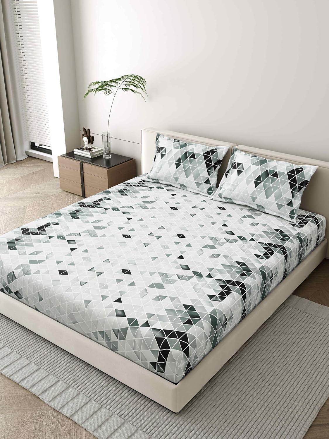 Blaze Premium King Size Cotton Bedsheet - Lifestyle