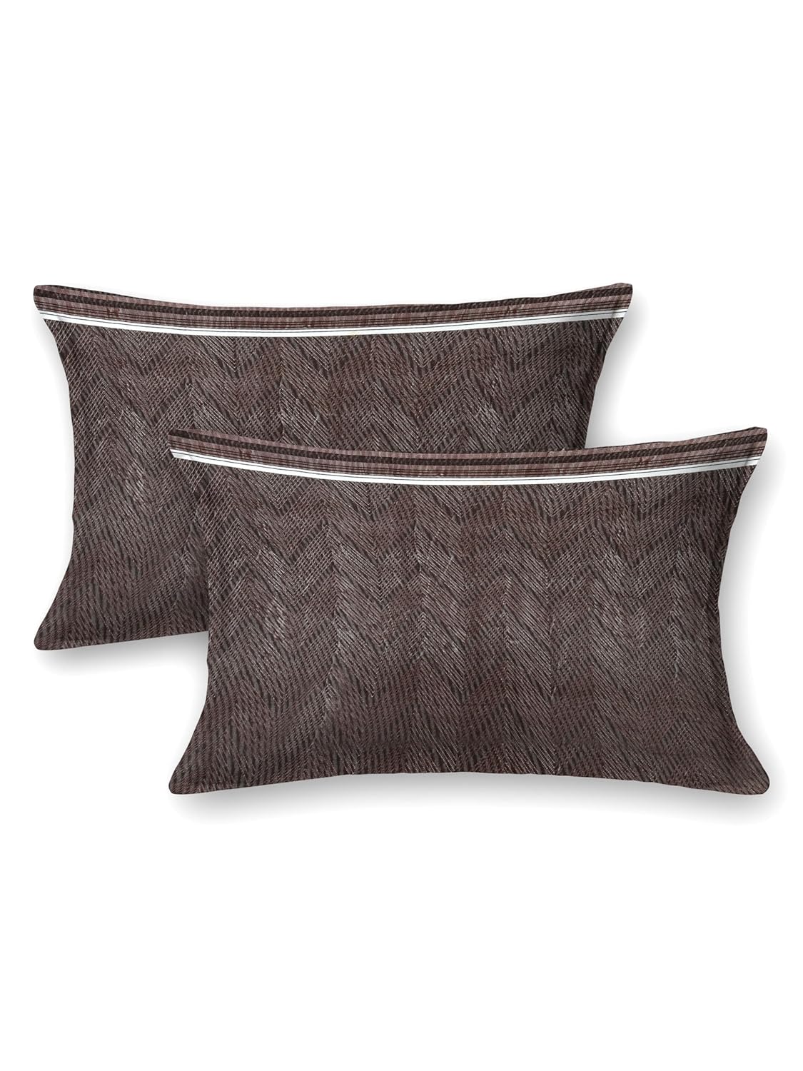 Mafatlal Blaze Bedsheet – Dark grey and white, King, Cotton