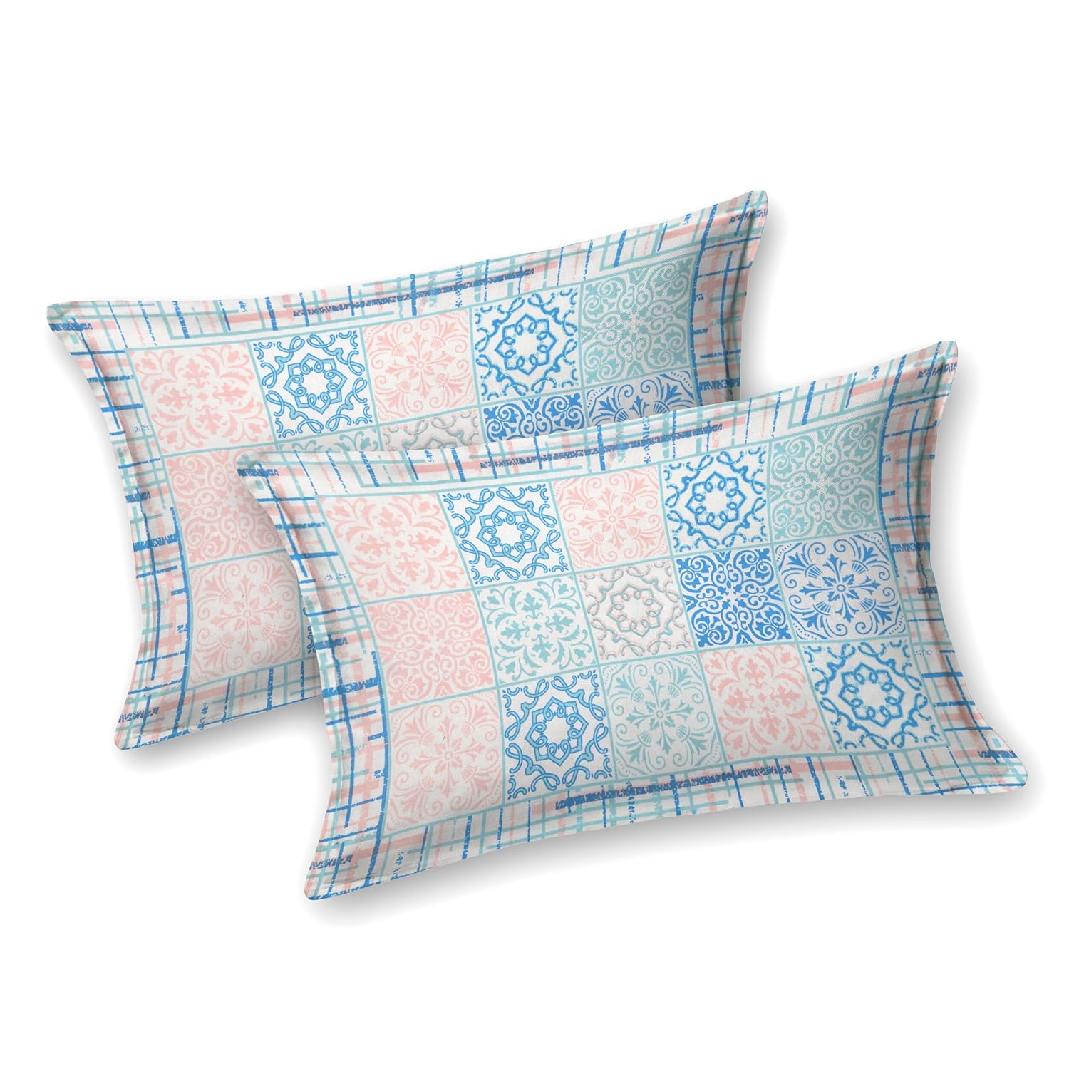 Sanskriti King Size Cotton Bedsheet - Folded