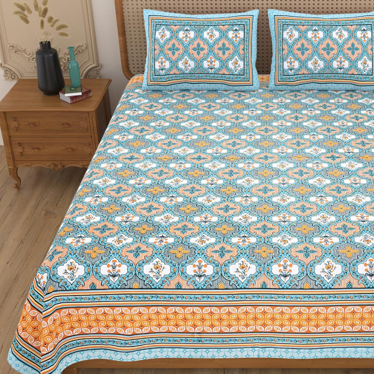 upvan double bed cotton bedsheet