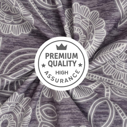 Mafatlal Plush Bedsheet – Lavender Grey, Queen, Microfiber