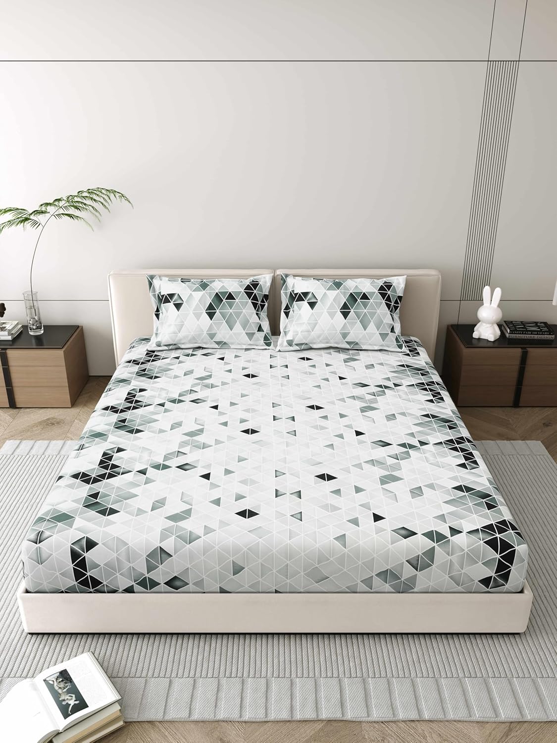 blaze premium king size cotton bedsheet