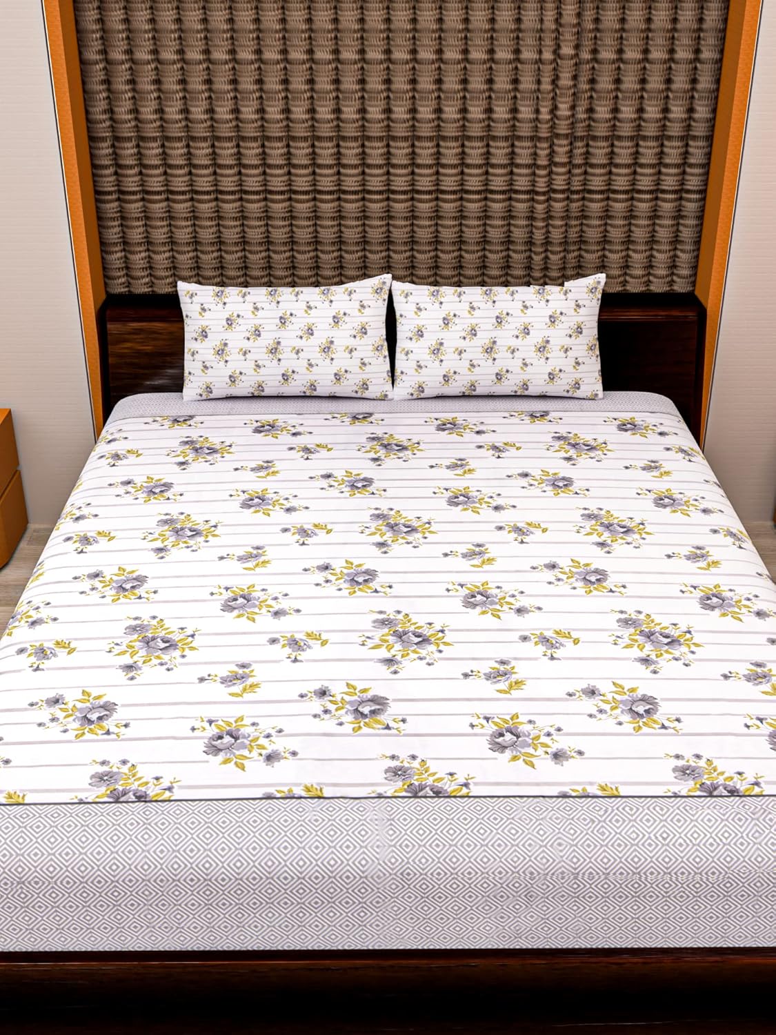 grandious twill king size cotton bedsheet