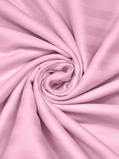 Mafatlal Italian Stripe Bedsheet – Pink, King, Cotton
