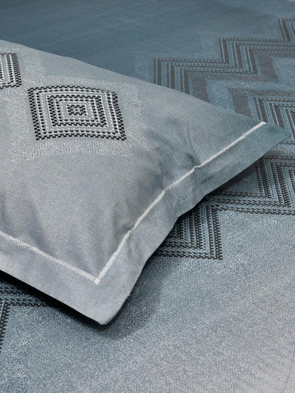 Mafatlal Autumn Delight Bedsheet – Navy Blue, King, Cotton