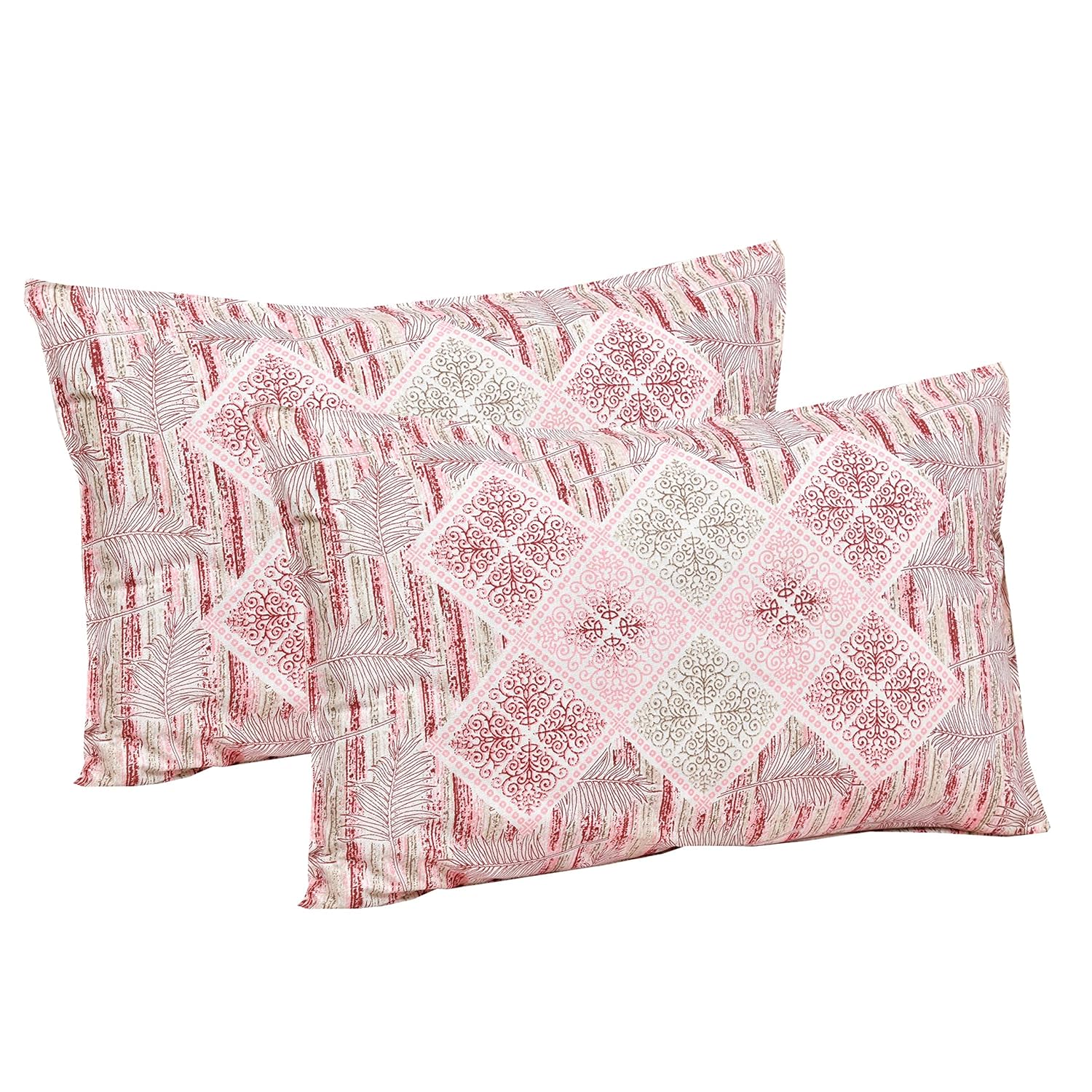 Mafatlal Jaipuri Bedsheet – Flesh Pink, King, Cotton
