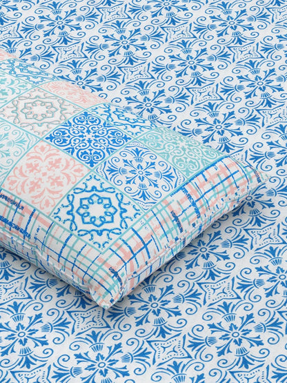 Sanskriti King Size Cotton Bedsheet - Alternate Angle