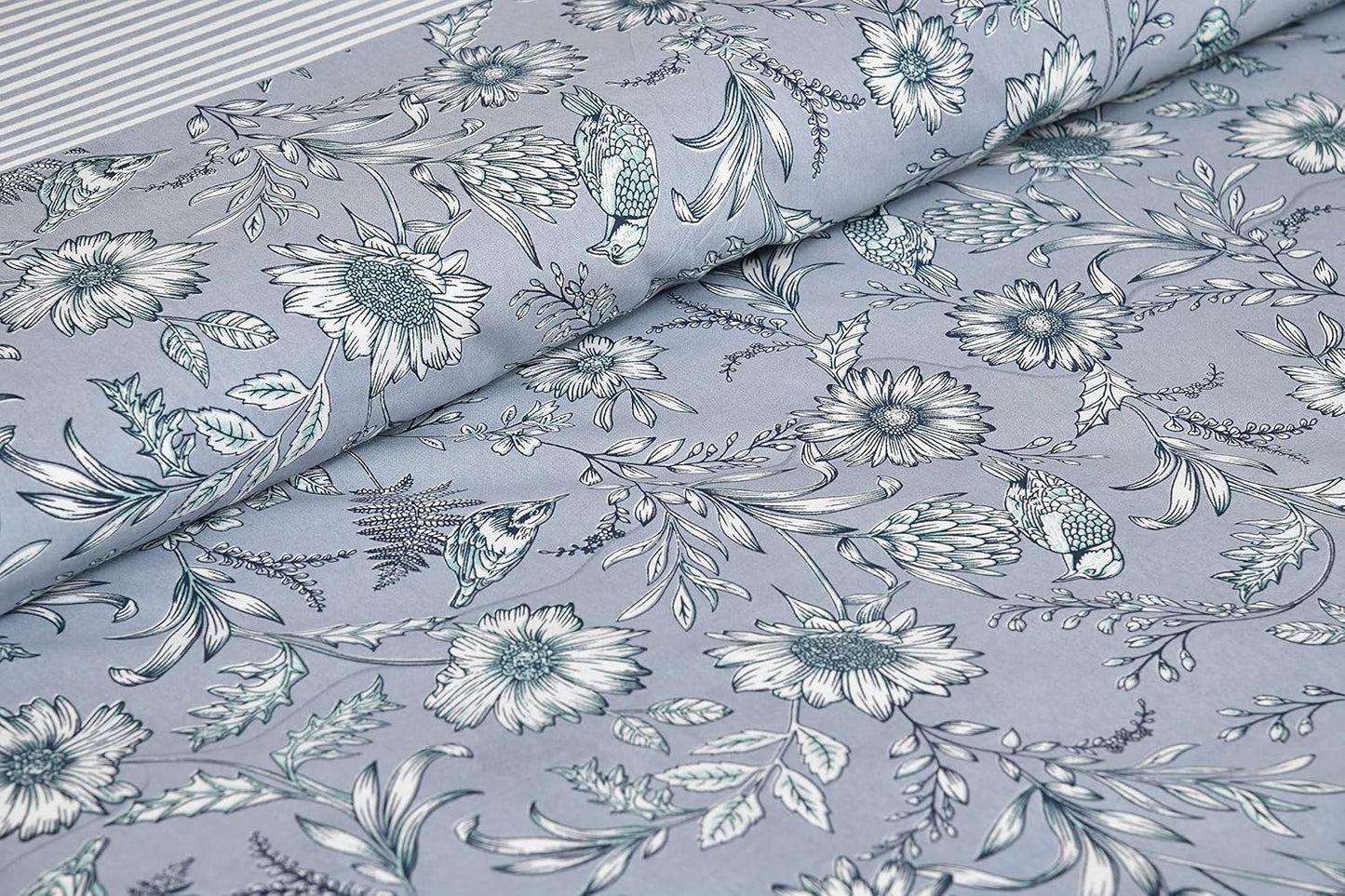 Mafatlal Jaipuri Bedsheet – Chrome, King, Cotton