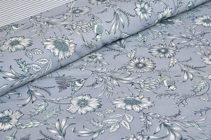 Mafatlal Jaipuri Bedsheet – Chrome, King, Cotton