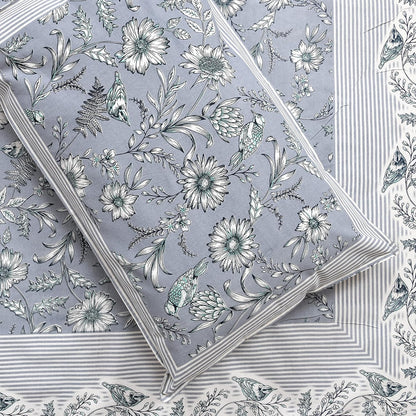 Mafatlal Jaipuri Bedsheet – Chrome, King, Cotton