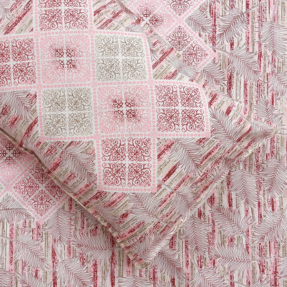 Mafatlal Jaipuri Bedsheet – Flesh Pink, King, Cotton
