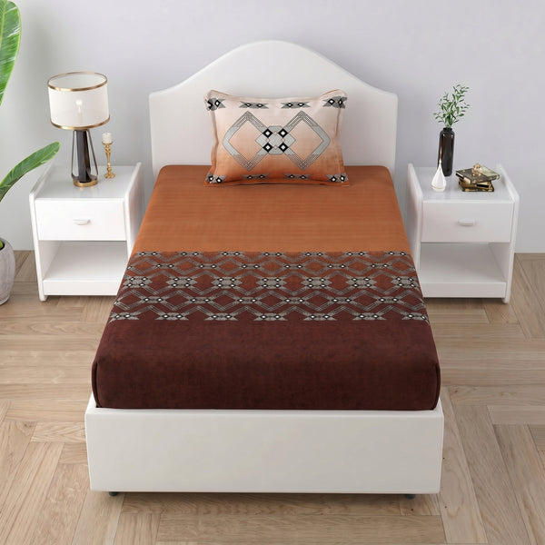 186 TC 100% Cotton Single Bedsheet | 90 x 60 Inches