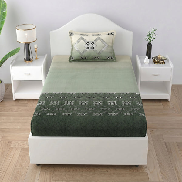 186 TC 100% Cotton Single Bedsheet | 90 x 60 Inches