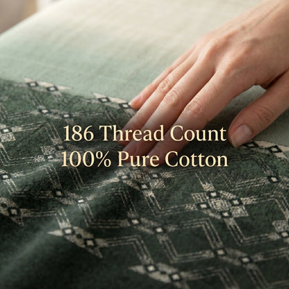 186 TC 100% Cotton Single Bedsheet | 90 x 60 Inches