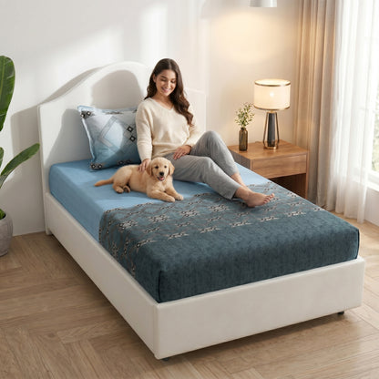 186 TC 100% Cotton Single Bedsheet | 90 x 60 Inches