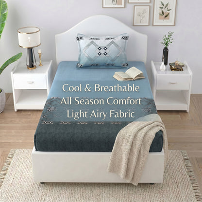 186 TC 100% Cotton Single Bedsheet | 90 x 60 Inches