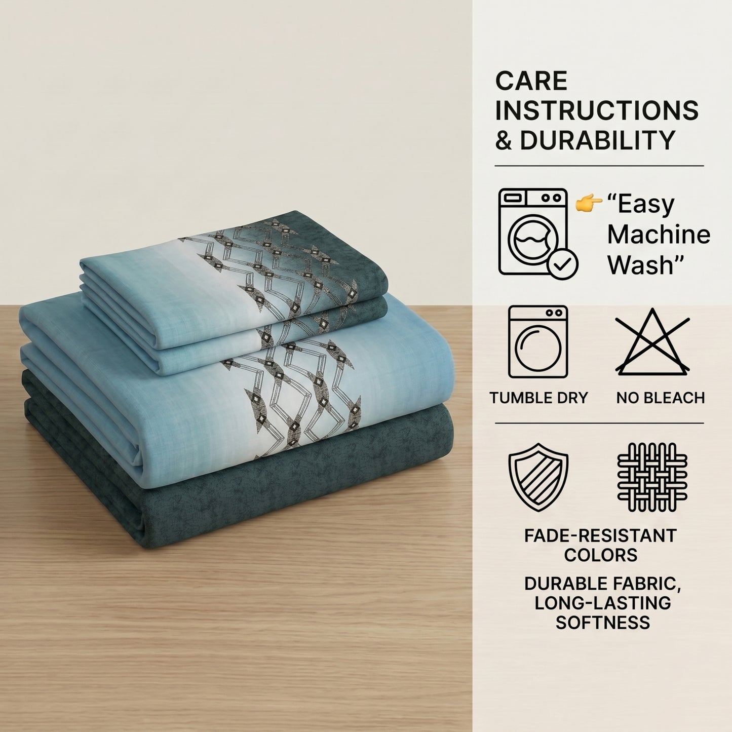 186 TC 100% Cotton Single Bedsheet | 90 x 60 Inches