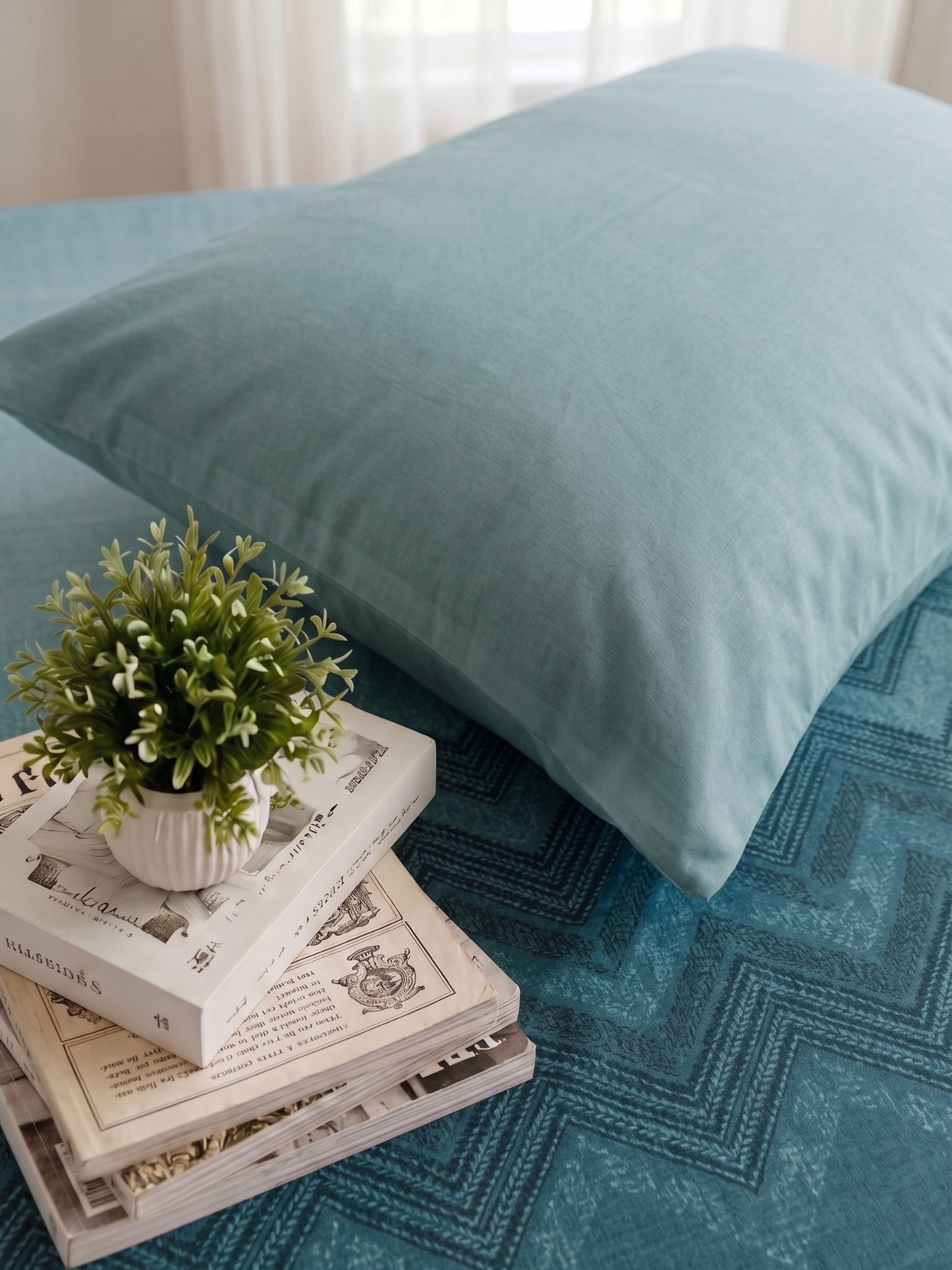 186 TC 100% Cotton Single Bedsheet | 90 x 60 Inches