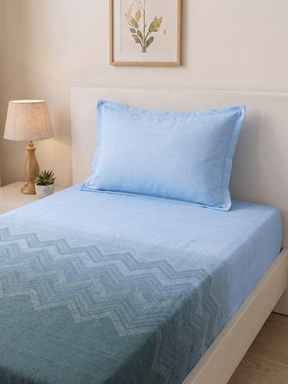186 TC 100% Cotton Single Bedsheet | 90 x 60 Inches