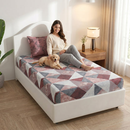 186 TC 100% Cotton Single Bedsheet | 90 x 60 Inches