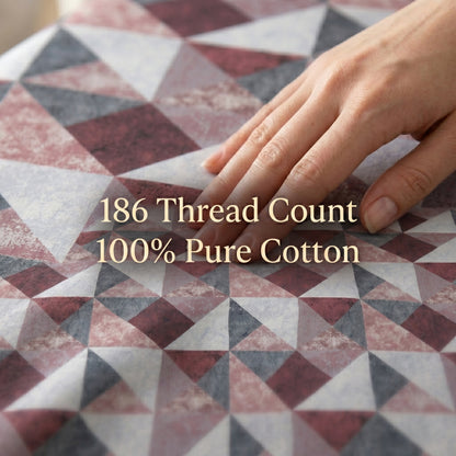 186 TC 100% Cotton Single Bedsheet | 90 x 60 Inches