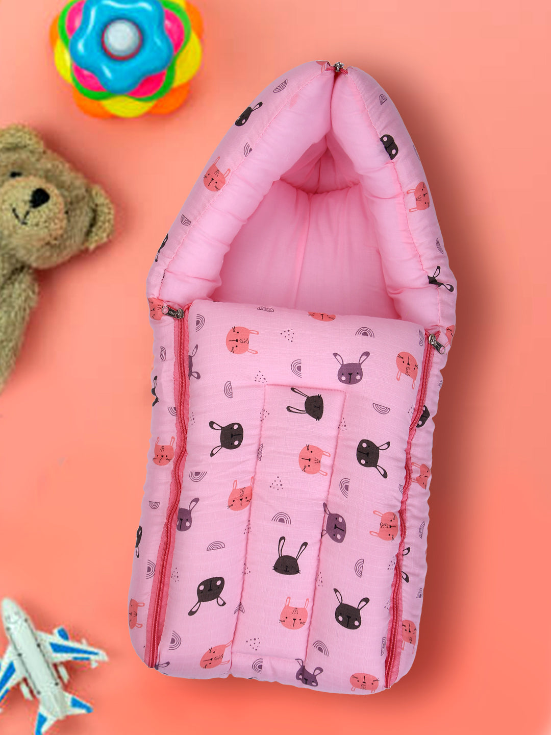 Baby Sleeping Bag 25x12 Inch | Soft Inner Fabric | Lightweight & Travel-Friendly | Pack of 1