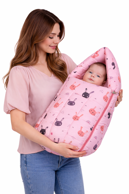 Baby Sleeping Bag 25x12 Inch | Soft Inner Fabric | Lightweight & Travel-Friendly | Pack of 1