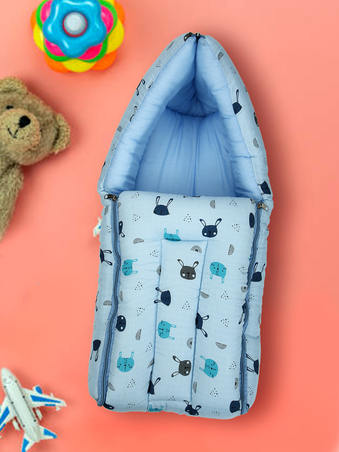 Baby Sleeping Bag 25x12 Inch | Soft Inner Fabric | Lightweight & Travel-Friendly | Pack of 1