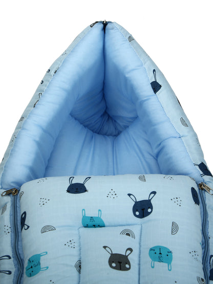 Baby Sleeping Bag 25x12 Inch | Soft Inner Fabric | Lightweight & Travel-Friendly | Pack of 1
