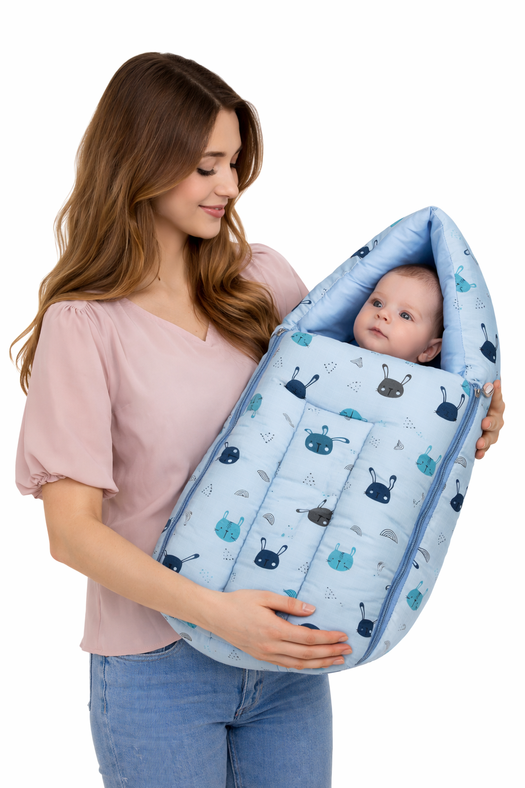 Baby Sleeping Bag 25x12 Inch | Soft Inner Fabric | Lightweight & Travel-Friendly | Pack of 1