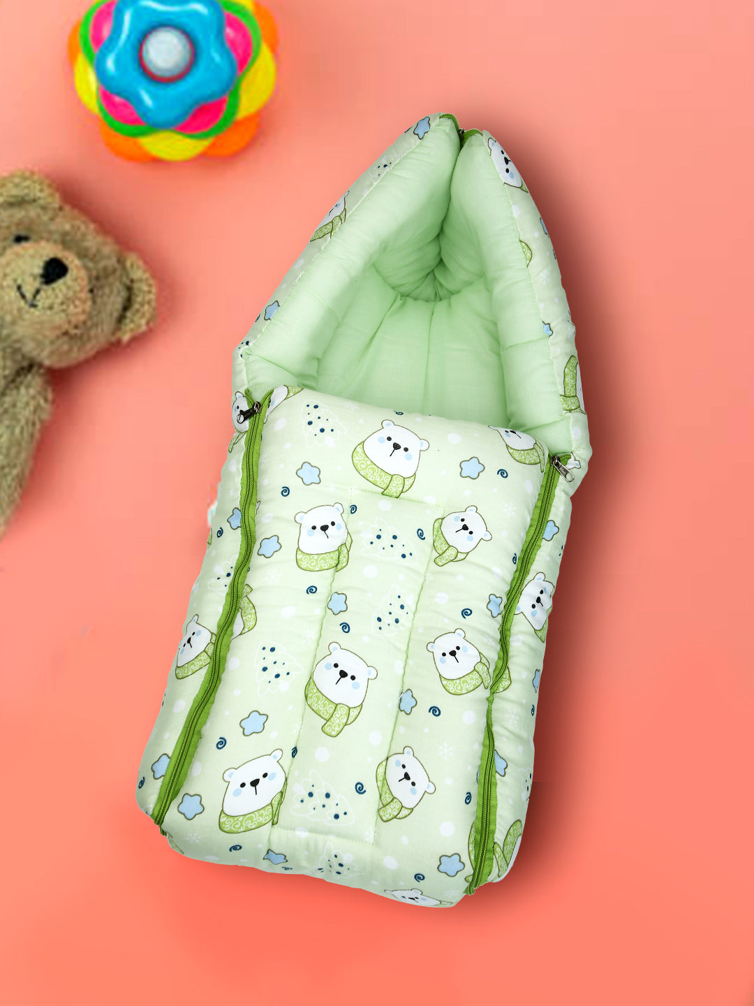 Baby Sleeping Bag 25x12 Inch | Soft Inner Fabric | Lightweight & Travel-Friendly | Pack of 1