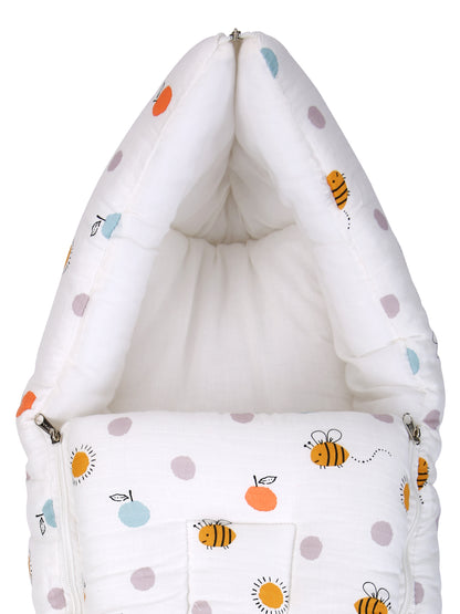 Baby Sleeping Bag 25x12 Inch | Soft Inner Fabric | Lightweight & Travel-Friendly | Pack of 1