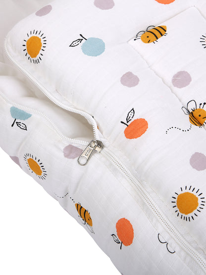 Baby Sleeping Bag 25x12 Inch | Soft Inner Fabric | Lightweight & Travel-Friendly | Pack of 1
