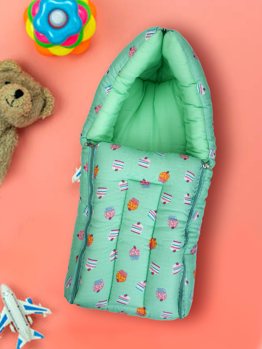 Baby Sleeping Bag 25x12 Inch | Soft Inner Fabric | Lightweight & Travel-Friendly | Pack of 1