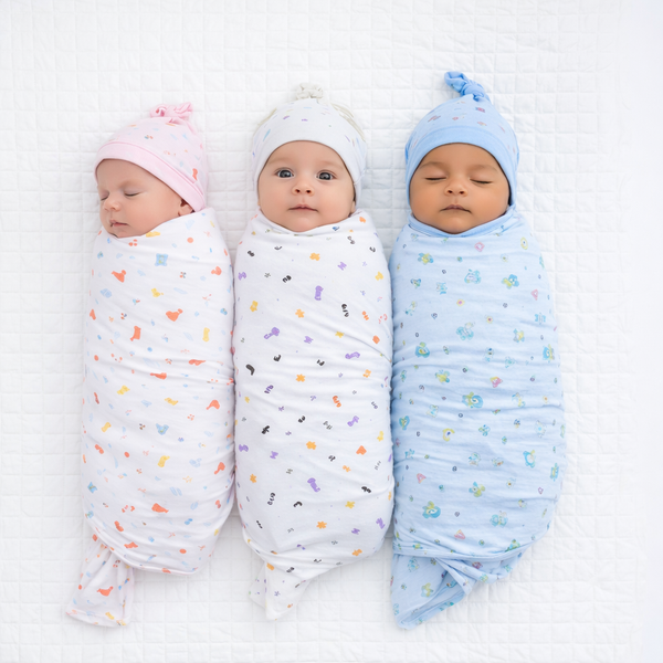 Baby Swaddle Wrapper Pack of 3 | 100% Cotton Muslin | Tropical Birds Print | 100x100 cm | Soft & Breathable